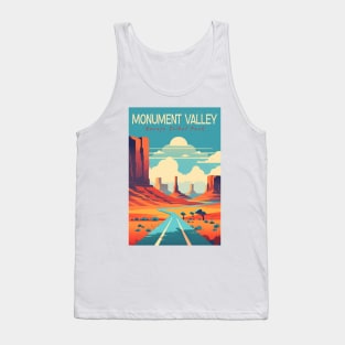 Monument Valley National Park Travel Poster Tank Top